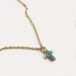 COLLANA CON CROCE DI STRASS