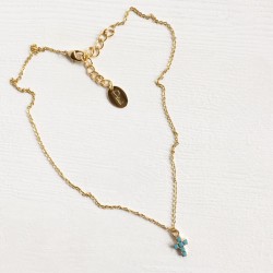 COLLANA CON CROCE DI STRASS