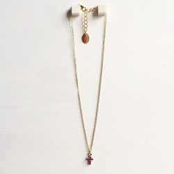 COLLANA CON CROCE DI STRASS COLLANA CON CROCE DI STRASS