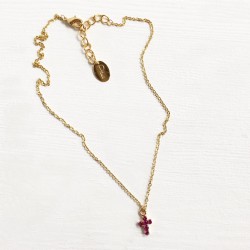COLLANA CON CROCE DI STRASS COLLANA CON CROCE DI STRASS