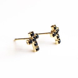 ORECCHINI LOBO CROCE IN STRASS