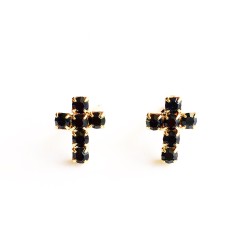 ORECCHINI LOBO CROCE IN STRASS
