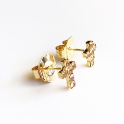 ORECCHINI LOBO CROCE IN STRASS