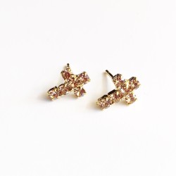 ORECCHINI LOBO CROCE IN STRASS
