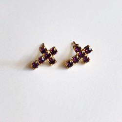 ORECCHINI LOBO CROCE IN STRASS
