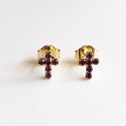 ORECCHINI LOBO CROCE IN STRASS