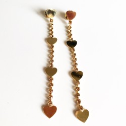 ORECCHINI TENNIS CON CUORE LUNGHI