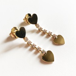ORECCHINI TENNIS CON CUORE CORTI ORECCHINI TENNIS CON CUORE CORTI