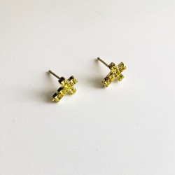 ORECCHINI LOBO CROCE IN STRASS
