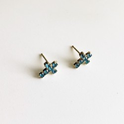 ORECCHINI LOBO CROCE IN STRASS