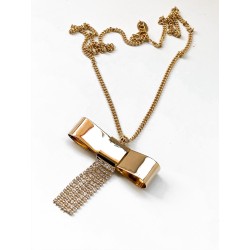 COLLANA CON FIOCCO E STRASS