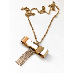 COLLANA CON FIOCCO E STRASS