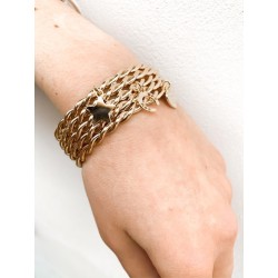 BRACCIALE RIGIDO CON FILI INTRECCIATI BRACCIALE RIGIDO CON FILI INTRECCIATI