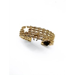 BRACCIALE RIGIDO CON FILI INTRECCIATI BRACCIALE RIGIDO CON FILI INTRECCIATI