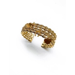 BRACCIALE RIGIDO CON FILI INTRECCIATI BRACCIALE RIGIDO CON FILI INTRECCIATI