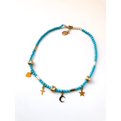COLANA PIETRINE TURCHESI E CHARMS