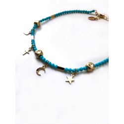 COLANA PIETRINE TURCHESI E CHARMS