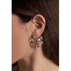 ORECCHINI FIORE CON PETALI A FORMA DI GOCCIA ORECCHINI FIORE CON PETALI A FORMA DI GOCCIA