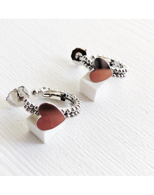 ORECCHINI CERCHIETTO CON CHARM FISSO