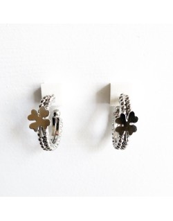 ORECCHINI CERCHIETTO CON CHARM FISSO