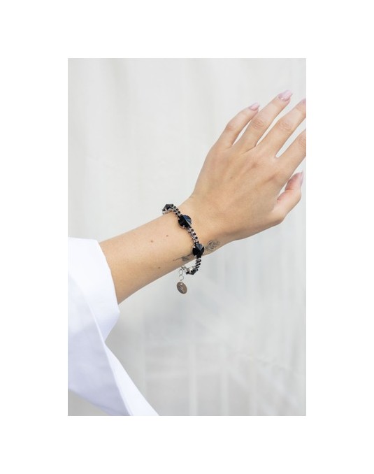 BRACCIALE RIVOLI E FILI DI STRASS BRACCIALE RIVOLI E FILI DI STRASS