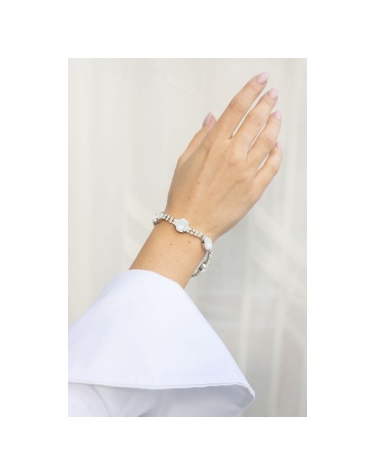 BRACCIALE RIVOLI E FILI DI STRASS BRACCIALE RIVOLI E FILI DI STRASS
