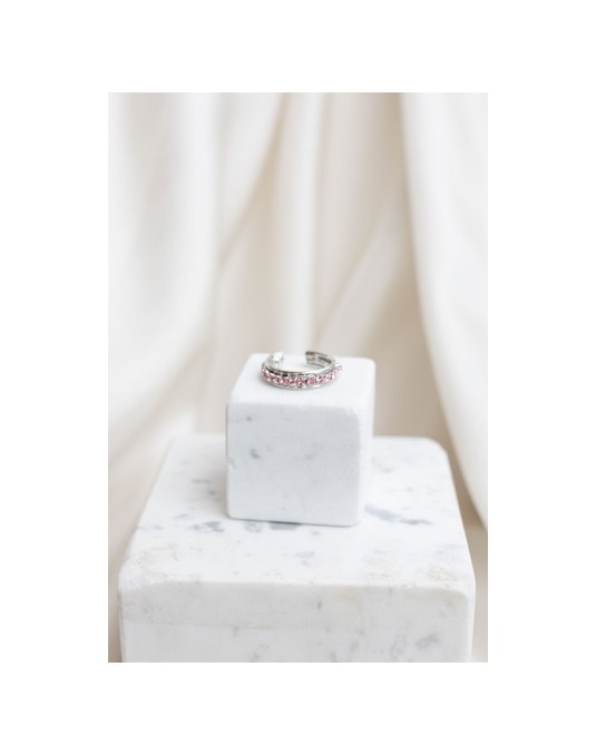 ANELLO FILO DI OTTONE E FILO DI STRASS