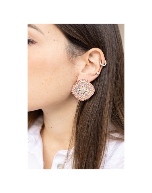 ORECCHINI ROMBO STRASS ORECCHINI ROMBO STRASS