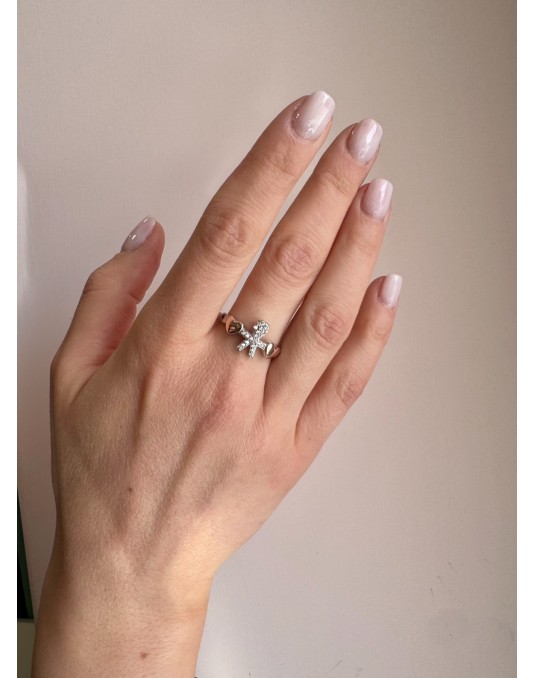 Argento Sterling Anello Pandora Con Fiorellini ANELLO BEBE