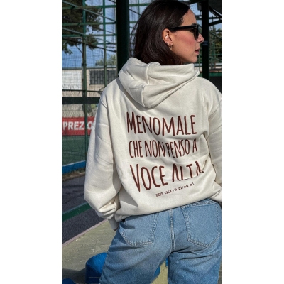 FELPA MENOMALE CHE NON PENSO A VOCE ALTA