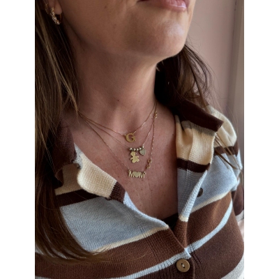 COLLANA CON LETTERA IN ARGENTO925