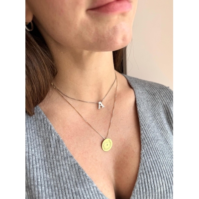 COLLANA CON LETTERA IN ARGENTO925