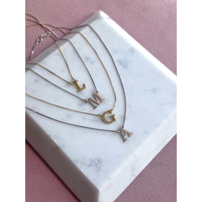 COLLANA CON LETTERA IN ARGENTO925