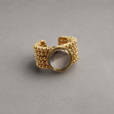 ANELLO NEREA CON CRISTALLO