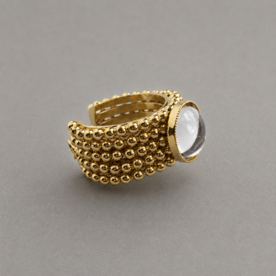 ANELLO NEREA CON CRISTALLO