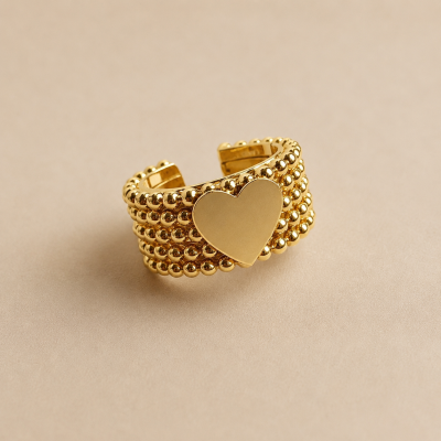 ANELLO NEREA CON CUORE