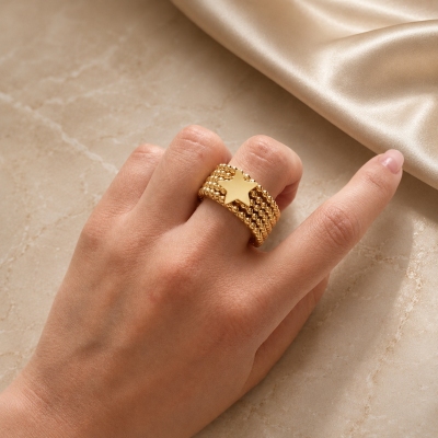 ANELLO NEREA CON STELLA