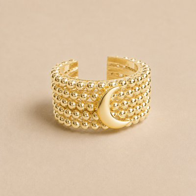 ANELLO NEREA CON LUNA