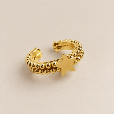 ANELLO SOTTILE NEREA CON STELLA