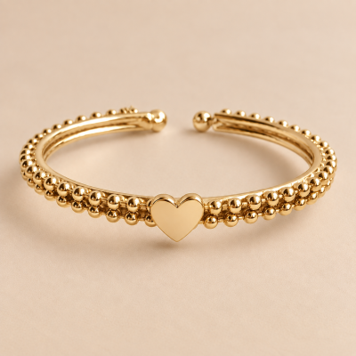 BRACCIALE NEREA CON CUORE