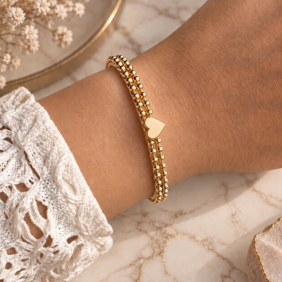 BRACCIALE NEREA CON CUORE