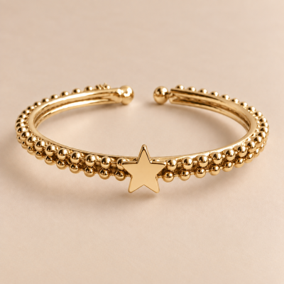 BRACCIALE NEREA CON STELLA