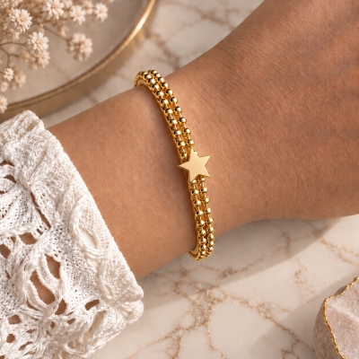 BRACCIALE NEREA CON STELLA