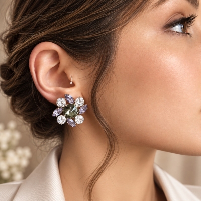 BOTTONI FIORE SWAROVSKI