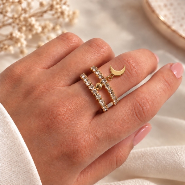 ANELLO SHINE CON LUNA