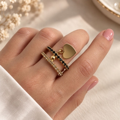 ANELLO SHINE CON CUORE