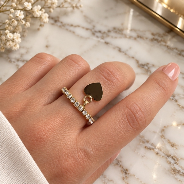 ANELLO STARLIGHT CON CUORE