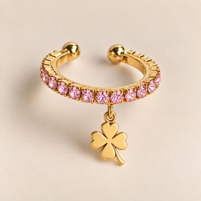 ANELLO STARLIGHT CON QUADRIFOGLIO