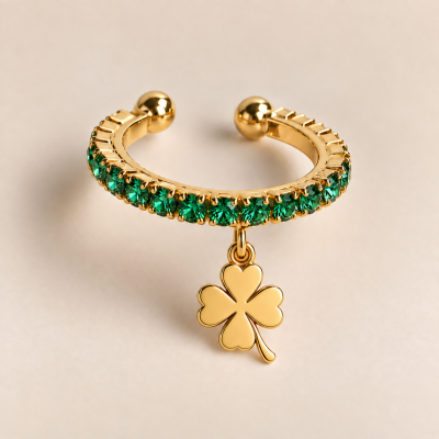 ANELLO STARLIGHT CON QUADRIFOGLIO