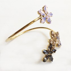 BRACCIALE RIGIDO CON FIORE 5 PETALI